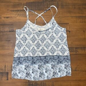 Abercrombie Women's Tank Strappy XS Blue Floral